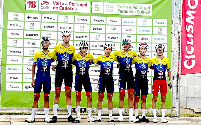 Atletas da Escola de Matos-Cheirinhos na “18.ª Volta a Portugal de Cadetes” * Salvador Horne em grande destaque(T)